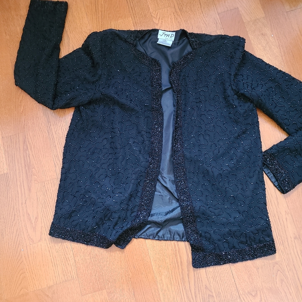 Sz M Beaded evening jacket